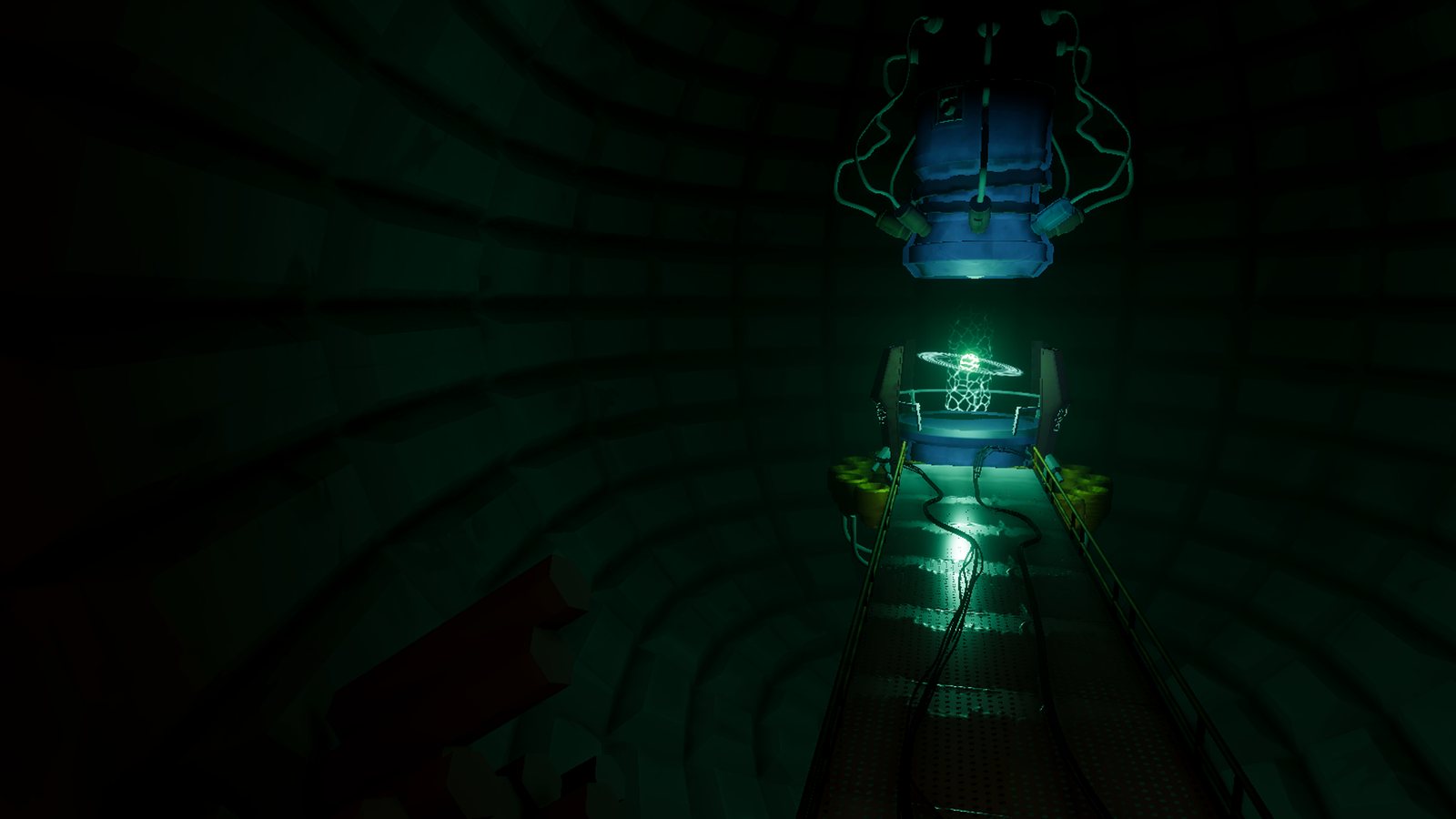 Corridor in the dark